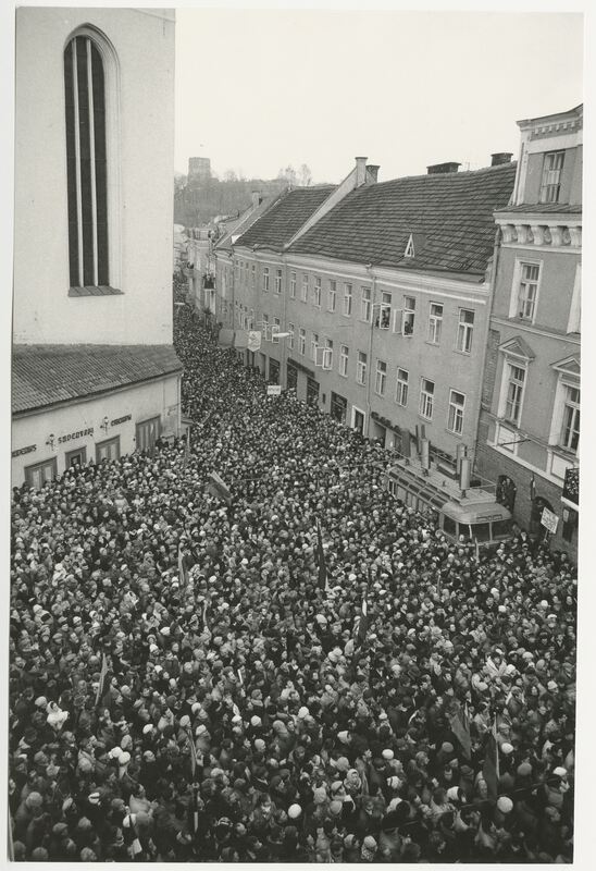 1989 m. vasario 16 d. Iš rinkinio "Sąjūdis" — Zenonas Nekrosius. LIMIS. CC BY-NC-ND. https://www.limis.lt/valuables/e/365036708/407622703?searchId=16814380