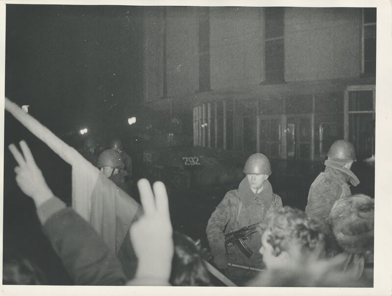 Sausio 13-osios naktis. TV bokšto šturmas — Virgilijus Usinavicius. LIMIS. CC BY-NC-ND. https://www.limis.lt/valuables/e/365036708/406487973?searchId=65375865